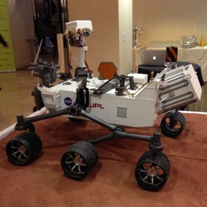 Curiosity rover model side